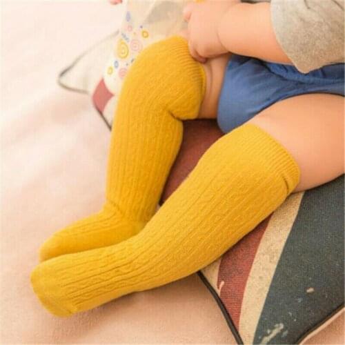 Stockings for Baby Boy Girl Warm Cotton Knee High Winter Knited Stockings Hosiery For 0-36 months Kids