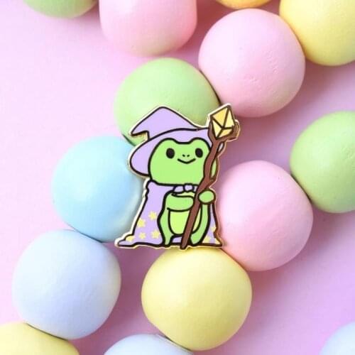 Noveilty Cute Animal Frog Enamel Pin Lapel Pins Badge Brooch