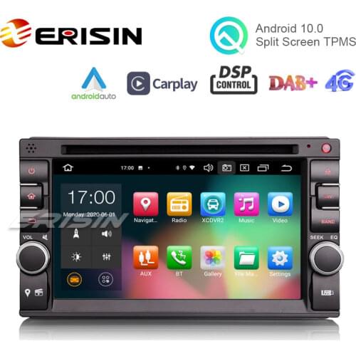 Erisin ES8136U 6.2" PX5 64GB 2 Din Android 10.0 Car Radio CarPlay & Auto GPS 4G DAB+ DSP DVD Player