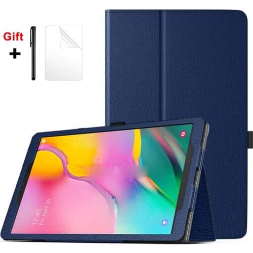 For Samsung Galaxy Tab A7 2020 10.4 Flip Leather Stand Cover For Samsung Galaxy Tab A7 10.4 SM T500 T505 2020 Case + Film+Pen