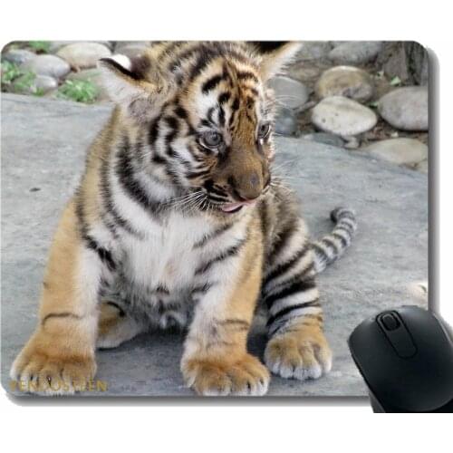 Gaming Mouse Pad Custom,Tiger Predator Big Cat 115415 Comfortable Mouse Mat For Gaming And Office