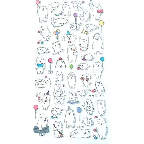 Kawaii Cute Bear Sticker Toys