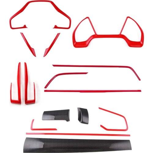 Console Gear Shift Box Panel Cover Center Consoles Panel Steering Wheel Trims For Honda Civic 2020 2019 2018 2017 2016