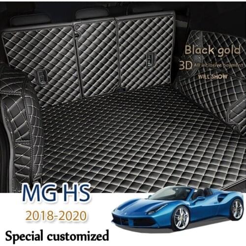 Leather Car Trunk Mat For MG HS 2018-2020 Cargo Liner Accessories Interior Boot