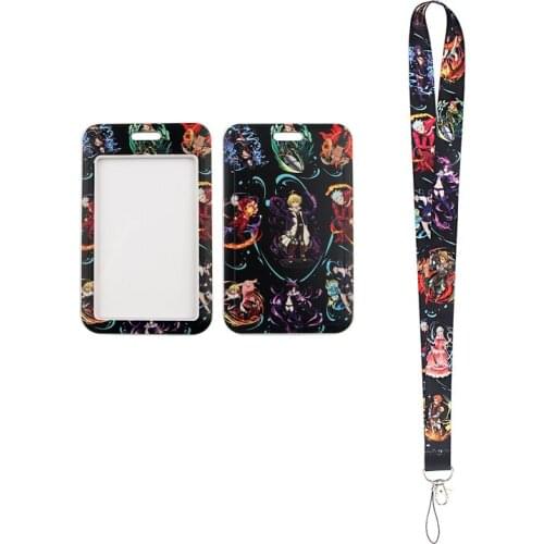 MD436 DMLSKY Anime Lanyard Keychain key Badge ID Mobile Phone Rope Cute Gifts Lanyard With Card Holder
