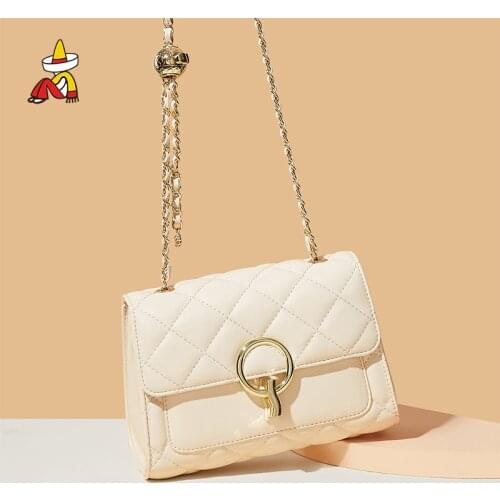 Mexican PU Leather Shoulder Bag for Women 2021 Simple Luxury Solid Color Crossbody Bag Ladie Design Fashion Handbag and Purses