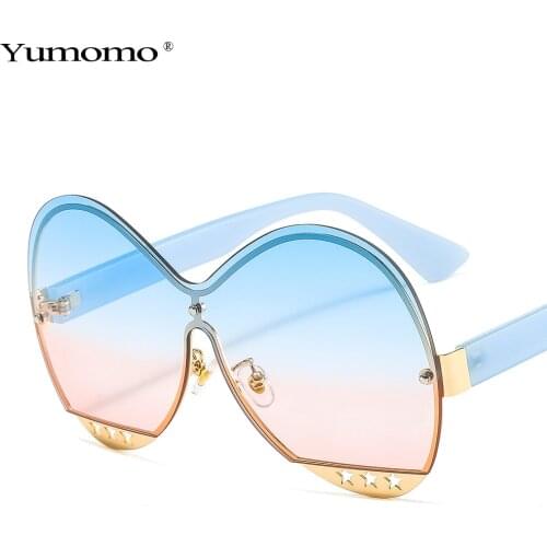 Fashion Big frame sunglasses Cat eye sunglasses women Gradient vintage Hollowing out design Eyeglasses women luxury shades UV400