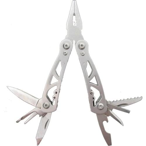 Multi Pocket Mini Folding Plier Portable Outdoor Hand Tools Wire Cutter Screwdriver Knife Saw Survival Multifunction