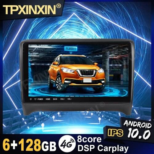 IPS Android 10 6+128G Carplay For Audi TT 2006-2012 Stereo Touch Screen DSP Multimedia Player Radio Tape Recorder Video Navi GPS
