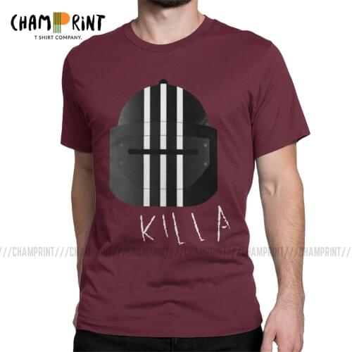 Killa Helmet Escape From Tarkov T-Shirts for Men Survival Shooter Game Funny 100% Cotton Tee Shirt O Neck T Shirt Adult Tops