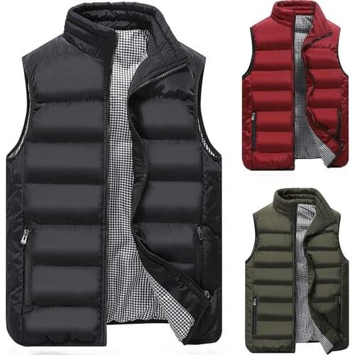 Brand Clothing Vest Jacket Mens New Autumn Warm Sleeveless Jacket Male Winter Casual Waistcoat Men Vest Plus Size