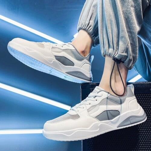 2021 new summer breathable mens deodorant flat shoes mens trend versatile canvas white shoes casual little white tide shoes