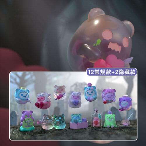 Original ShinWoo Love and Death Ghost Bear Series Blind Box Toy Doll Confirmed Style Cute Anime Character Gift