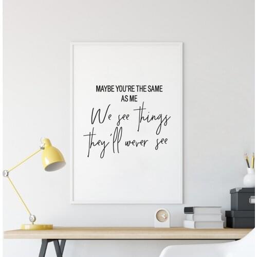Live forever Oasis Lyric Typography Music Gift Canvas Poster Black White Fashion Wall Art Prints Nordic Home Decoration Painting
