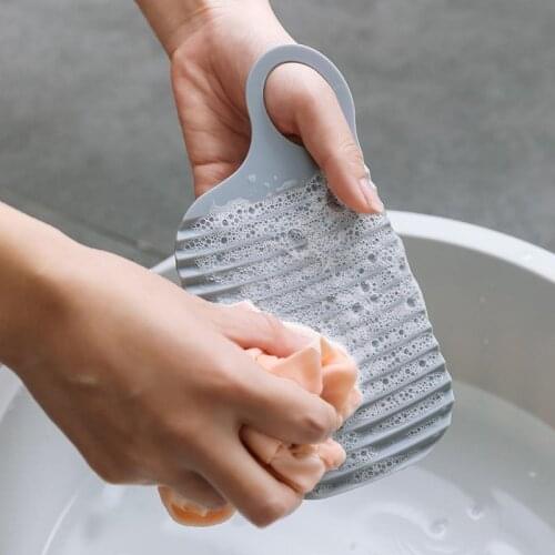 Plastic Washboard Antislip Thicken Washing Board Clothes Cleaning Personal Clothes Scrub Boards Home Bathroom Laundry Products