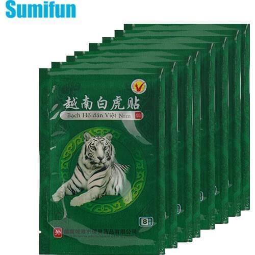 16/48pcs Vietnam White Tiger Balm Joint Aches Pain Patch Rheumatism Arthritis Sticker Chinese Medical Plaster Health Care C068