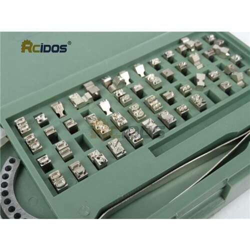RCIDOS 8/9/10.5PT-T/R typ Steel Character kit for MY-300II/420 impress solid-ink coding machine letters