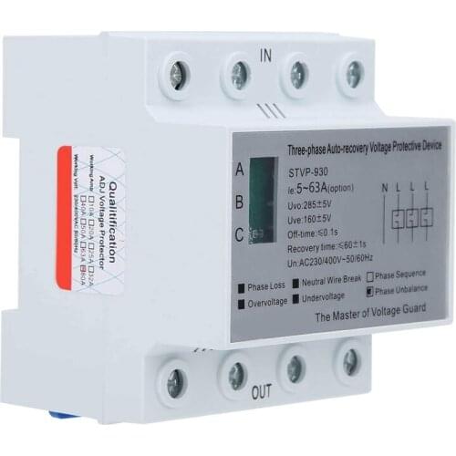 SINOTIMER STVP‑930 AC230 / 400V(63A)Overvoltage Protector Three-Phase Four-Wire Resettable Undervoltage Protector