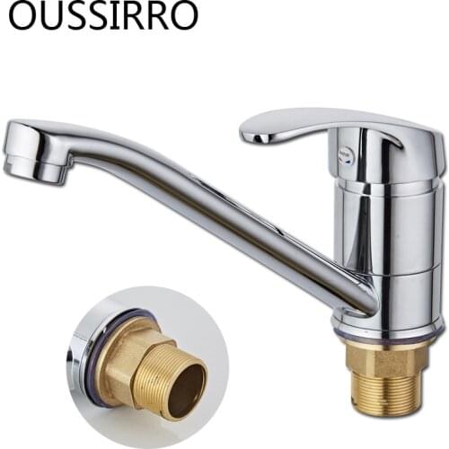 Washbasin Faucet Brass Chrome Brushed Bathroom Sink Mixer Basin Faucets Retro 1 Handle 1 Hole Mixer Tap Deck Mounted Water Tap