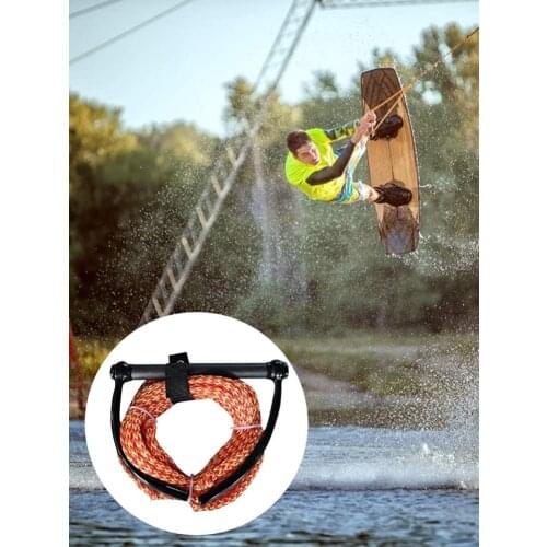 1Pcs 23m Water Ski Rope Safety Surfing Tow Line Leash Cord With Handle Grip For Wakeboard Kneeboard Surfing