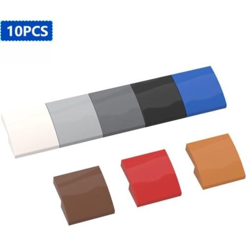 10PCS MOC Bricks 15068 2x2x2/3 Slope Curved DIY Parts Building Blocks Parts Educational Kids Toys