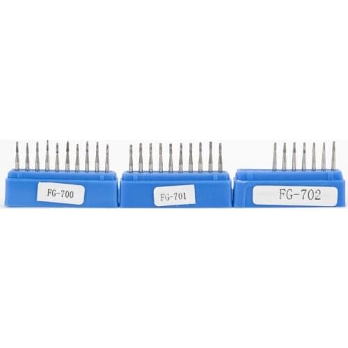 10pcs Dental Drills Surgical Tungsten Carbide Bur Cutters Finishing Burs High Speed Dental Tools FG 1.6mm