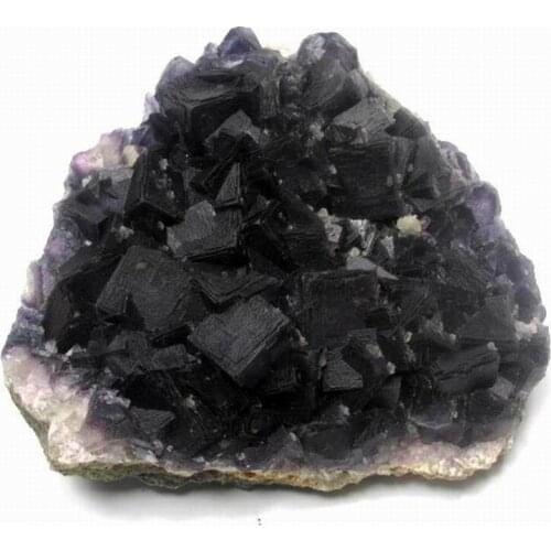 903g Purple Fluorite Cluster on Matrix - crystals and stones healing Mineral specimen Home Decor feng shui decoration