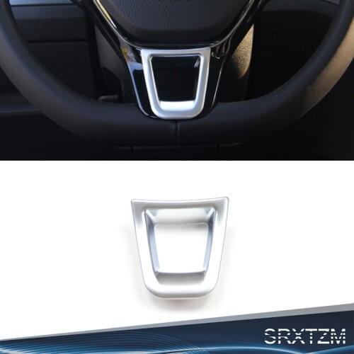 SRXTZM ABS Plastic Car Accessories Styling Steering Wheel Interior Kit Trim Frame 1pcs for Volkswagen Golf MK7 MK5 MK6 2015 Polo