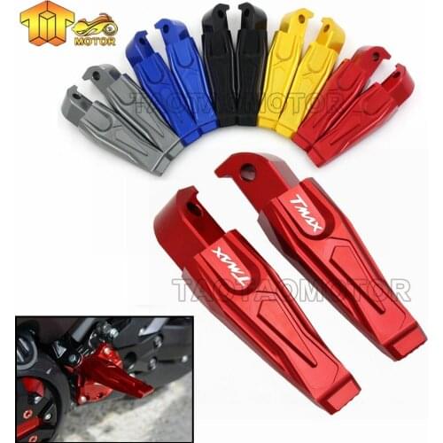 Cnc aluminum motorcycle rear passenger Foot Pegs pedals Footrests For Yamaha TMAX 500 TMAX 530 T-MAX500 T-MAX530 T MAX 500 530