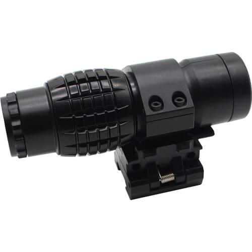 Black Matte Plastic High Quality 3x Magnifier Sight Holographic Sighting Telescope Tactical Hunting For Outdoor Targets Range