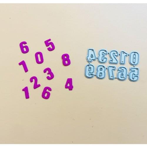 Numbers Metal Cutting Dies Stencil Scrapbooking DIY Album Stamp Paper Embossing R7RC