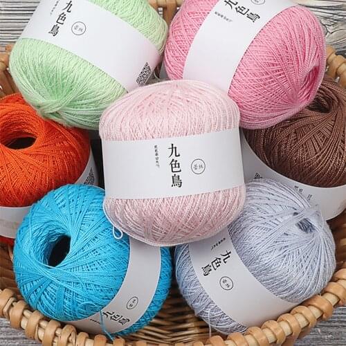 Baby milk cotton yarn, advanced cotton knitting technology, crochet hat, knitted yarn scarf, lace thread handmade diy knitting