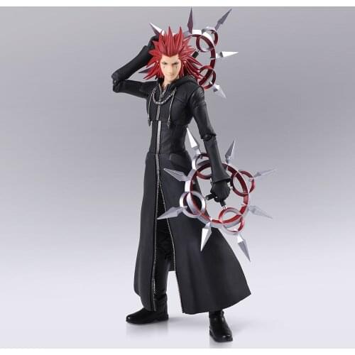 Original Play Arts Kai Kingdom Hearts III Bring Arts Axel PVC Action Figure Toy Model 17cm