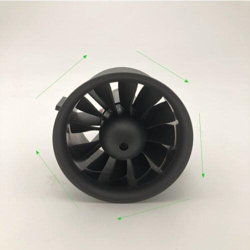 Freewing New 12-Blades 70mm Plastic EDF With Inrunner Motor 2952-2100KV CW CCW 6S For RC Plane E7219