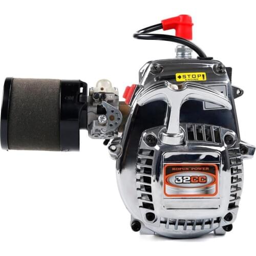 Chromium Plating 4 Bolt 32cc Engine and Walbro 813 NGK Spark Plug Metal Clutch Fits HPI Baja 5B LOSI 5ive-T Redcat FG