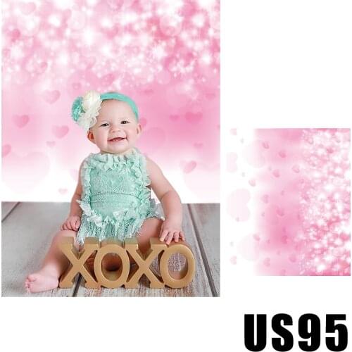 HUAYI Photography Backdrop Valentines Day Love Sparkling Bokeh Photobooth Background Newborns Baby Child Studio Backdrops US-95