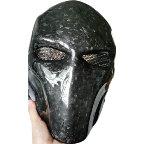 Forging Carbon fiber Prom Villain death knell Halloween Full Face