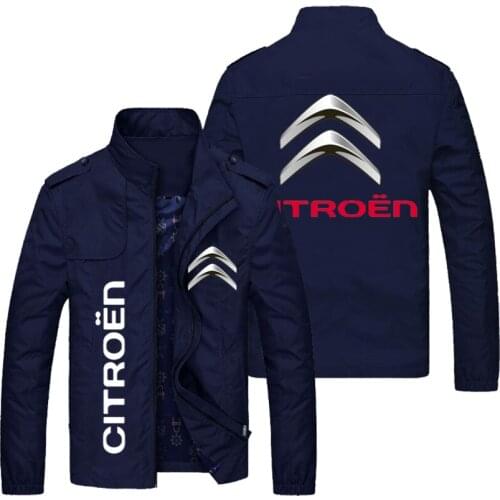 Spring And Summer Fashion Outdoor Sports Car Logo Printing Jacket Street Motorcycle Loose Leisure Boutique Bomber Jacket