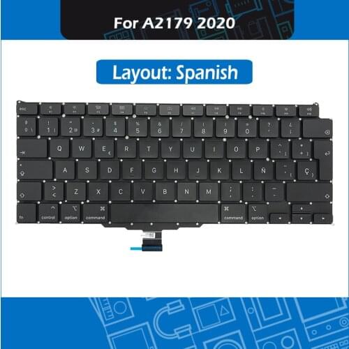 New Laptop A2179 Spanish Layout Keyboard For Macbook Air 13" Early 2020 Keyboard Replacement EMC 3302