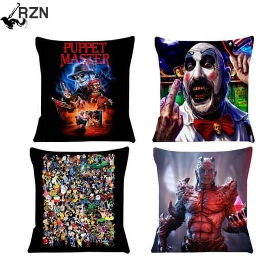 New Cushion Cover Horror movie series Pillow Case 45x45cm Chair cushion Home Decorative Throw Pillow Cover Car