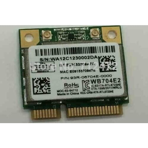 Wholesale Original New Wifi + for Bluetooth-compatible 4.0 Realtek Rtl8723AE Wireless Card Half Mini PCI-E 150Mbps
