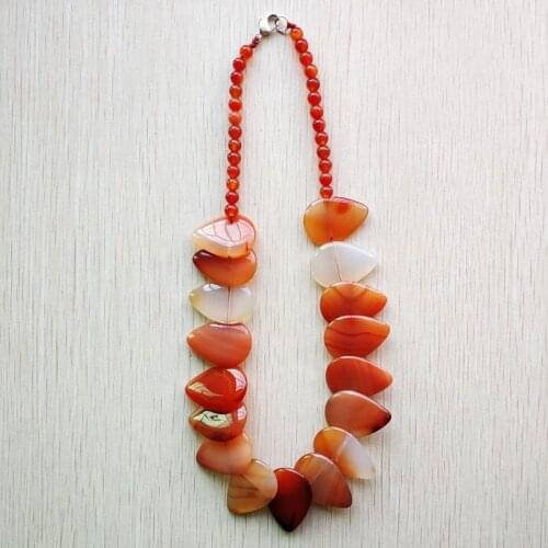 Fashion good quality natural red onyx water drop shape Pendants necklace women men jewelry free shipping