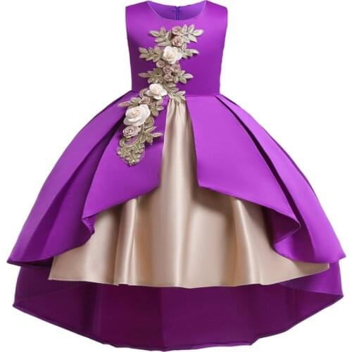 Girls Embroidery Mermaid princess dress Baby girls formal dresses kids dress for girls party robe princesse enfant fille costume