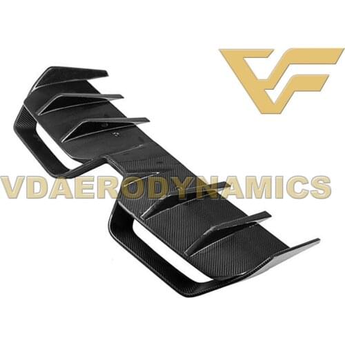 Suitable For 10-14 Benz R197 C197 SLS VAD-R Carbon Fiber Rear Lip Diffuser Bumper Body Kit