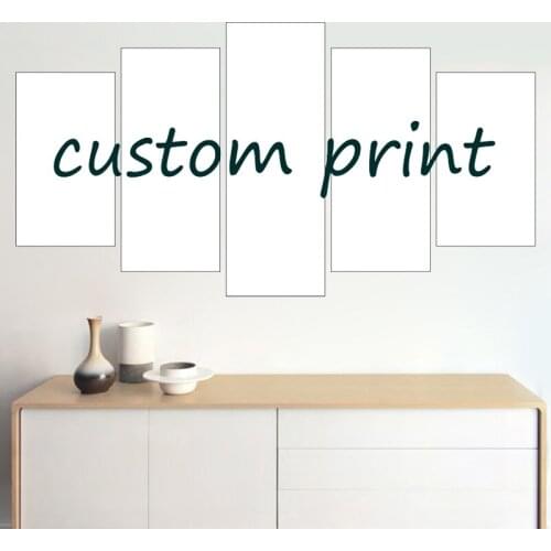 Custom Print 5 Panels HD Poster Artwork Wallpaper Canvas Painting Wall Art Oil Painting For Living Room Bedroom Home Decor