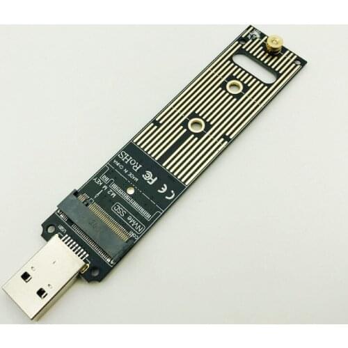 Portable High Performance NVME to USB Adapter M.2 SSD to Type-A Card USB 3.1 Gen 2 Bridge Chip to M2 SSD Key M for Windows XP/7