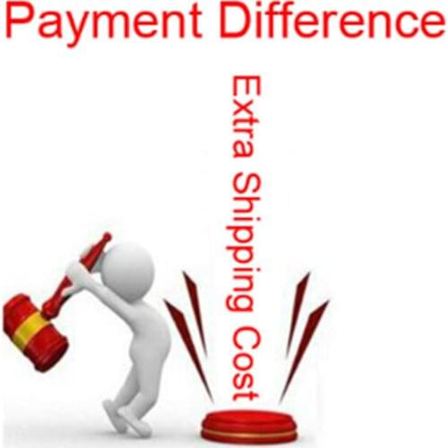 Order payment difference, Extra shipping cost