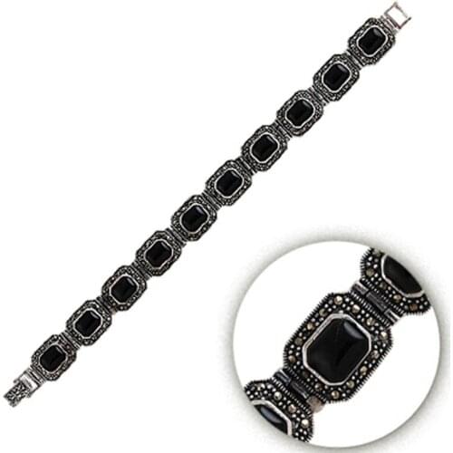 Silverlina Silver Marcasite Sterling Bracelet