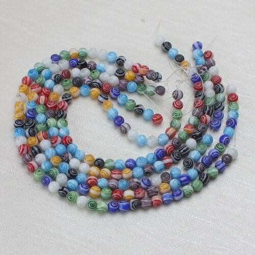 Evil Eye 60pcs/6mm Fashion Mix Resin Beads Bracelet Necklace Spaced Beads Jewelry Making Accessories Wholesale
