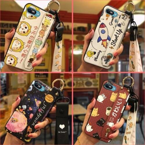 Silicone Cartoon Phone Case For Itel A25/A35 Cover Wristband Cute New Fashion Design Anti-dust